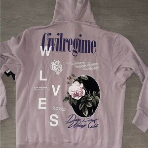 BRAND NEW WITH TAGS - Civil Regime  Darcsport Collab Purple Hoodie